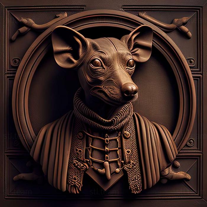 3D model The Prague Rat dog (STL)